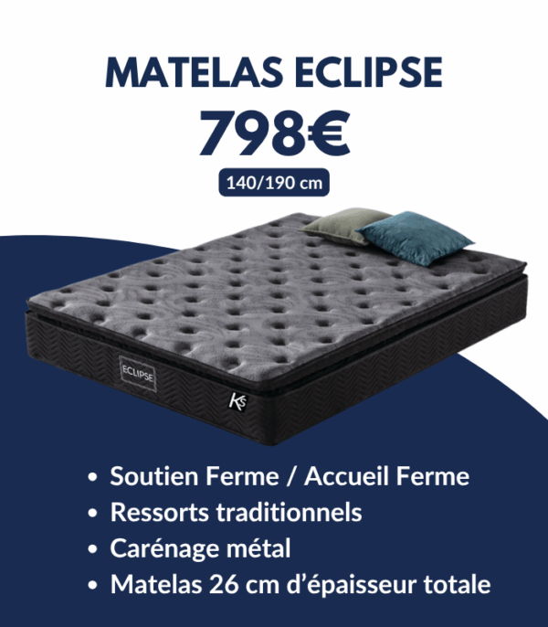 Matelas Eclipse 140x190 cm
