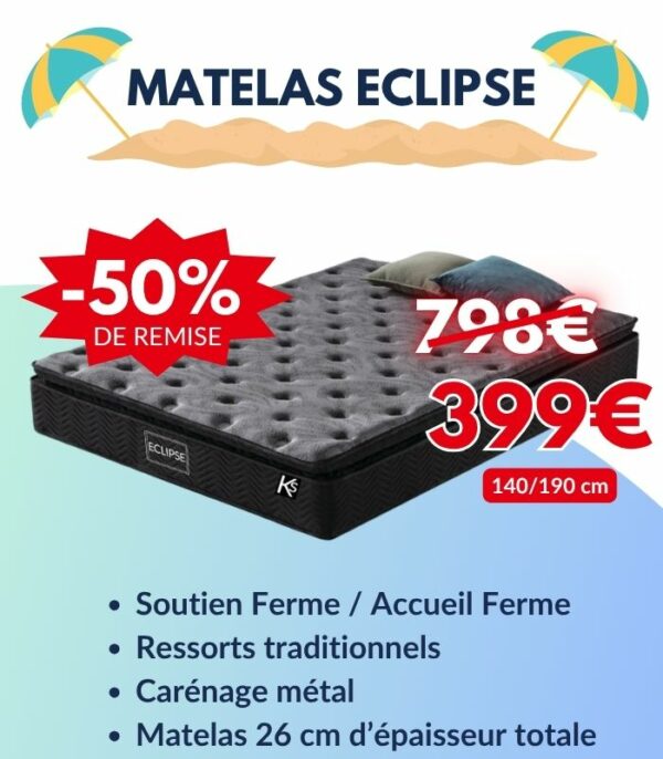 Matelas Eclipse 140x190 cm