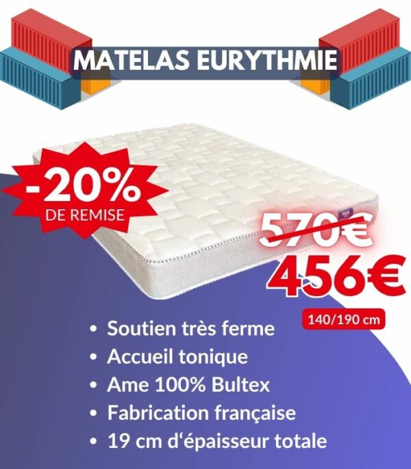 Matelas Eurythmie 140 x 190 cm