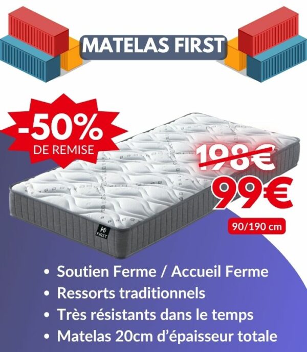 Matelas First 90 x 190 cm